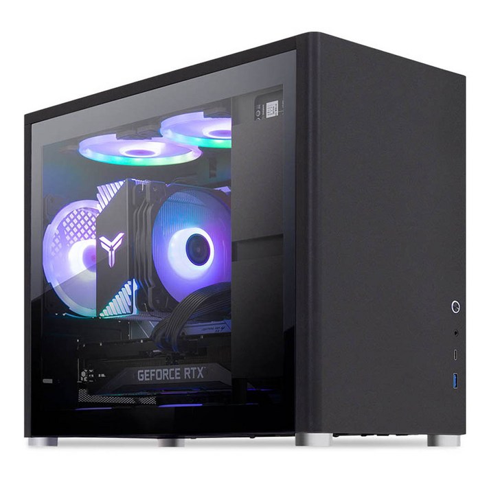 한성컴퓨터 데스크탑 블랙 TFG MX4i3446 (i5-13400F WIN미포함 NVMe 500GB DDR5 16GB RTX4060), 기본형