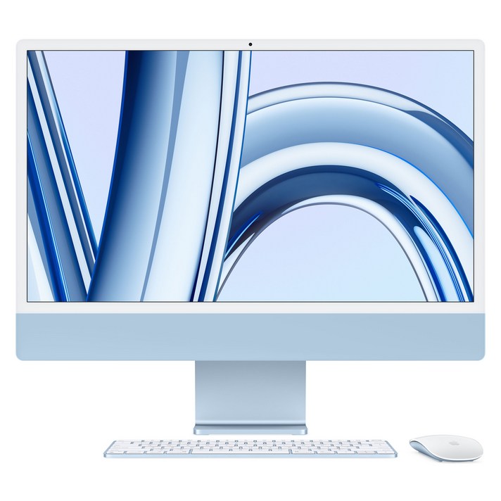 Apple 2023 아이맥 24 M3, 블루, 10코어, 512GB, M3 8코어, 16GB