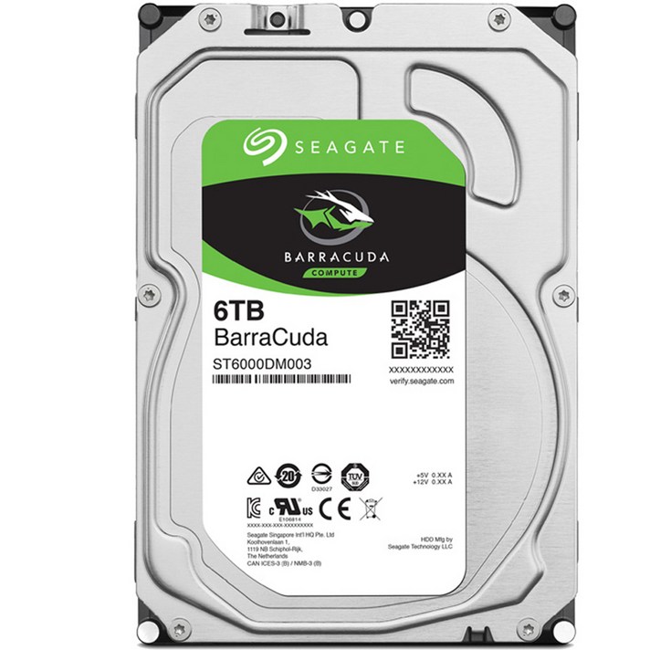 씨게이트 바라쿠다 하드디스크, ST6000DM003, 6144GB