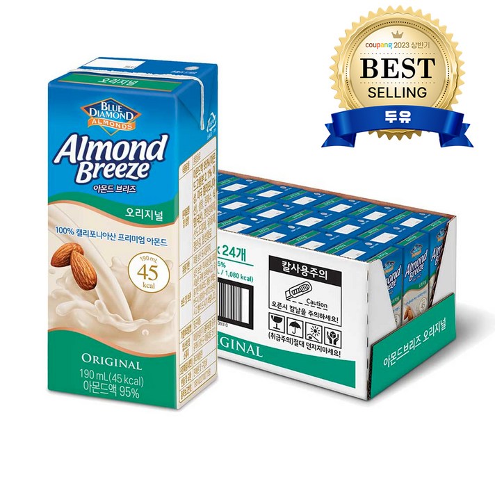 블루다이아몬드 아몬드 브리즈 오리지널, 190ml, 24개