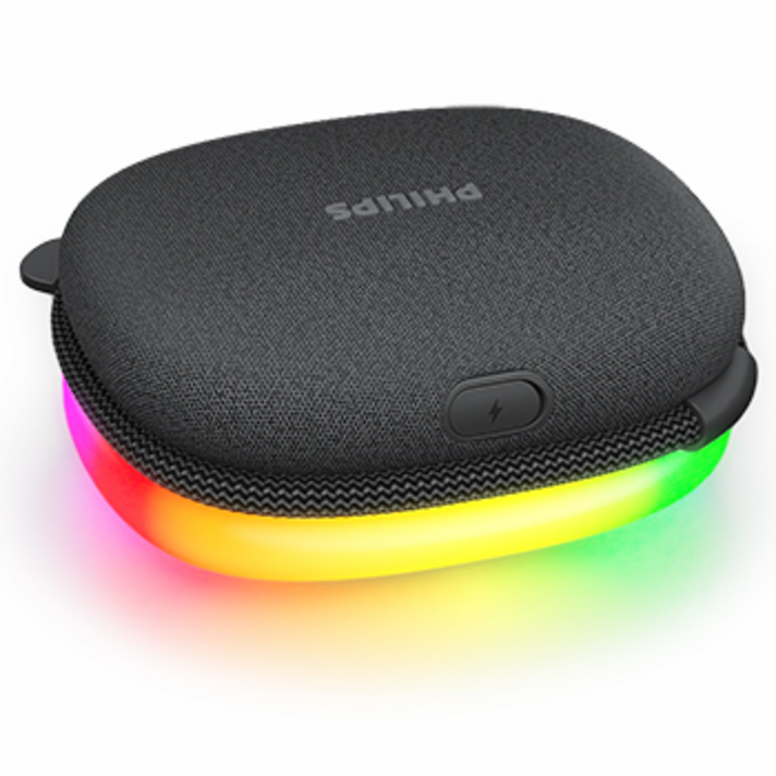 필립스 레인보우 블루투스 LED 스피커 TAS2307, 블랙