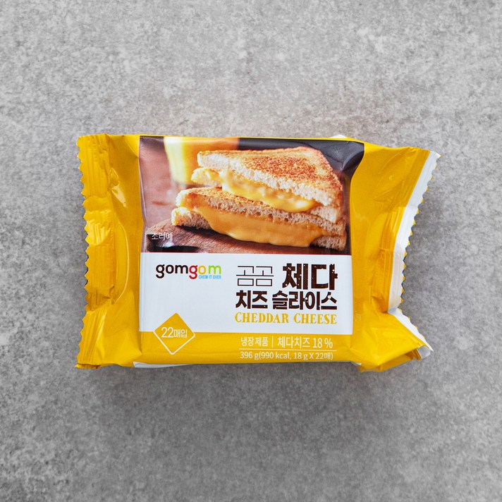 곰곰 체다치즈 슬라이스, 396g, 1개