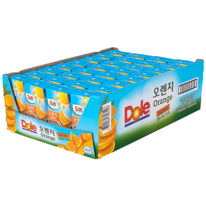 돌 오렌지주스, 120ml, 1개, 32팩, 돌주스 오렌지x32팩