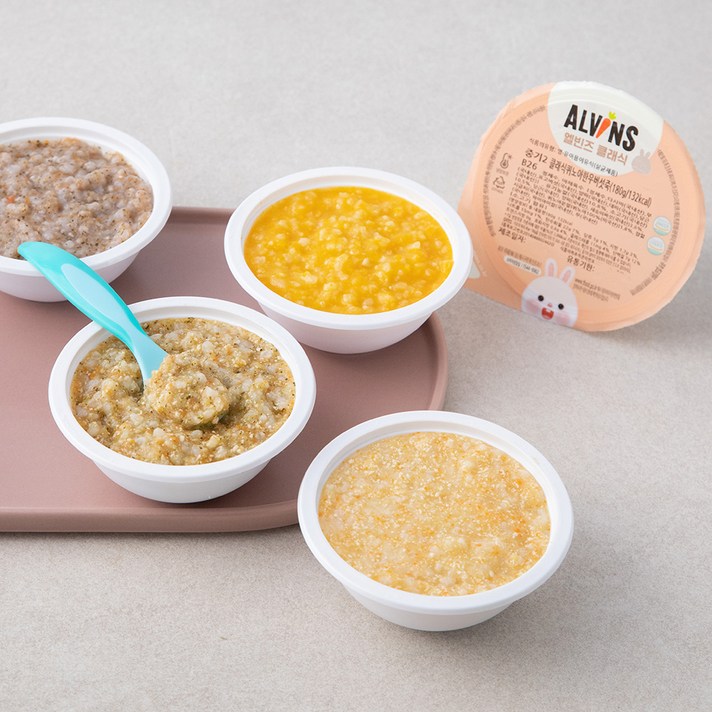 엘빈즈 클래식 냉장 이유식 중기2 C세트, 180g, 6팩