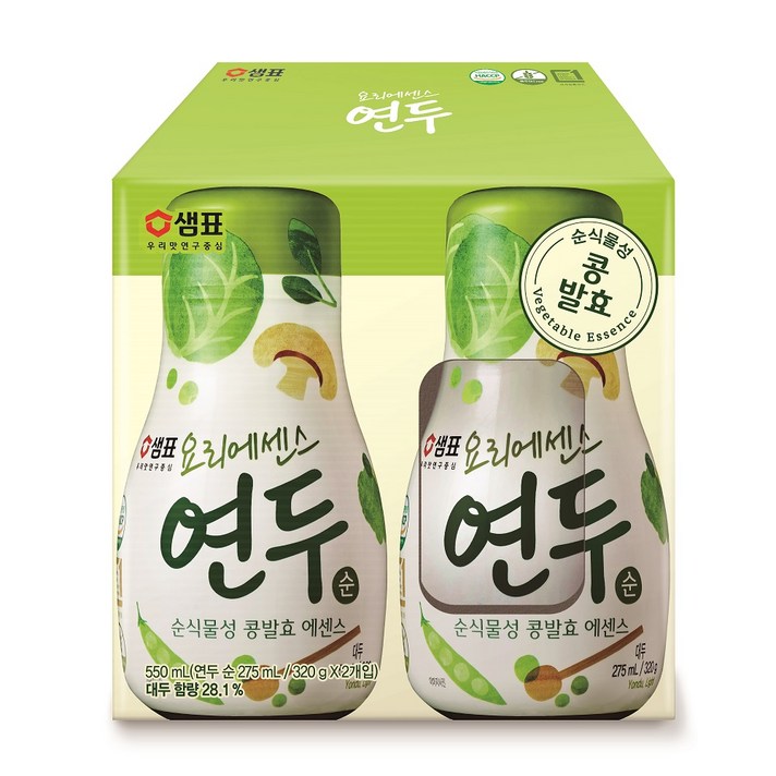 샘표 요리에센스 연두 순맛, 320g, 2개
