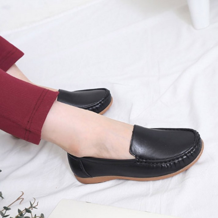 여성용 KCT 로즈 가죽 로퍼 2cm