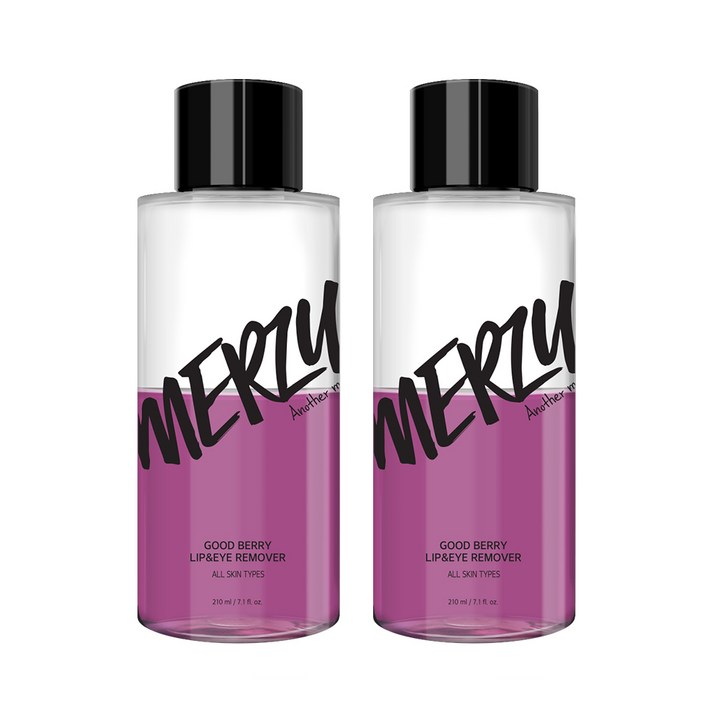 머지 굿 베리 립 앤 아이 리무버, 210ml, 2개