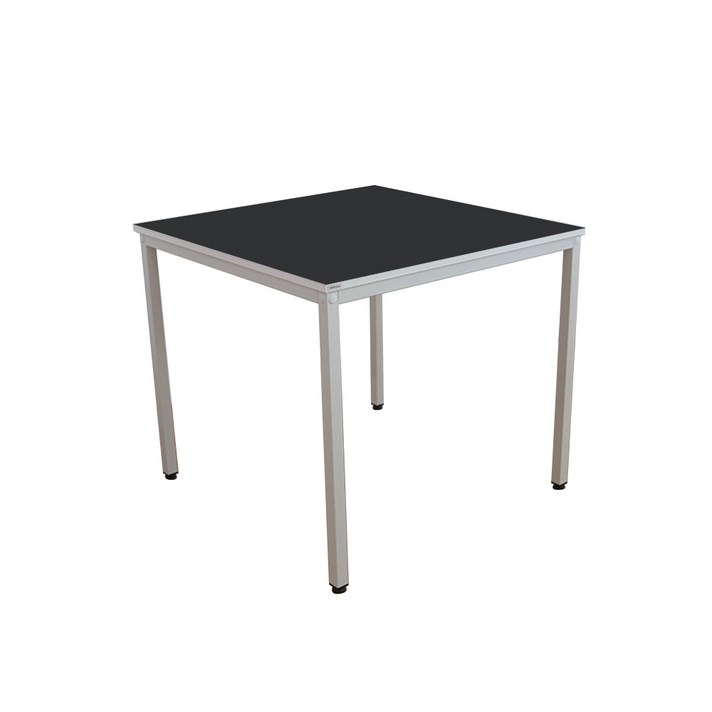 다가구 프래그마 1인용 공부 책상 80 x 60 x 72 cm, 상판(블랙 + 아이보리) + 프레임(아이보리)