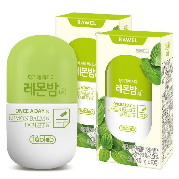 로엘 레몬밤정 30g, 60정, 2통