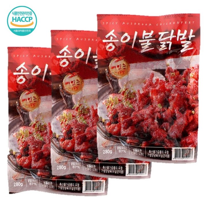원앙에프엔비 송이불닭발 280g*3팩