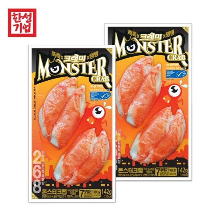 씨제이제일제당 한성 크래미 몬스터크랩 142g 2 5개, 단품/단품