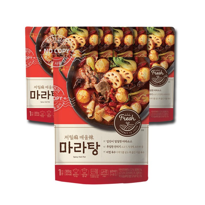 아워홈 Q15-아워홈 마라탕300g 6입, 6개, 300g