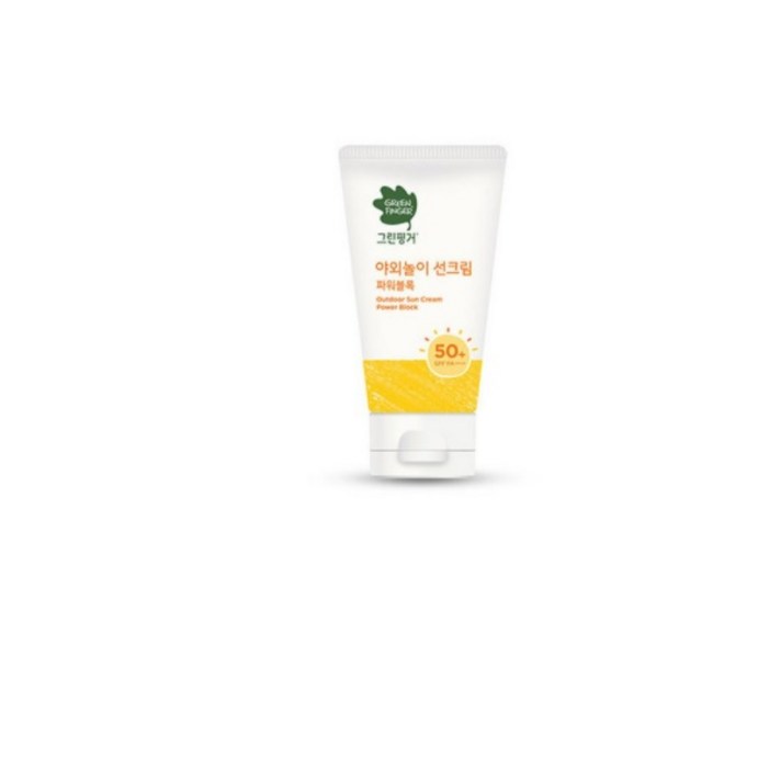 그린핑거 야외놀이 선크림 파워블록 SPF50+ PA++++, 1개, 80ml