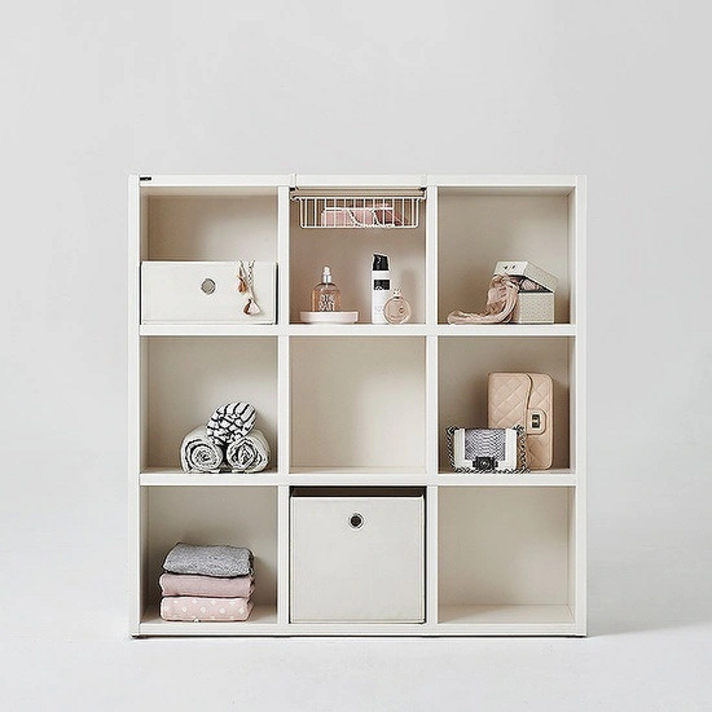 한샘 샘 어린이책장 3단 120cm DIY(컬러 택1), 크림화이트(B)