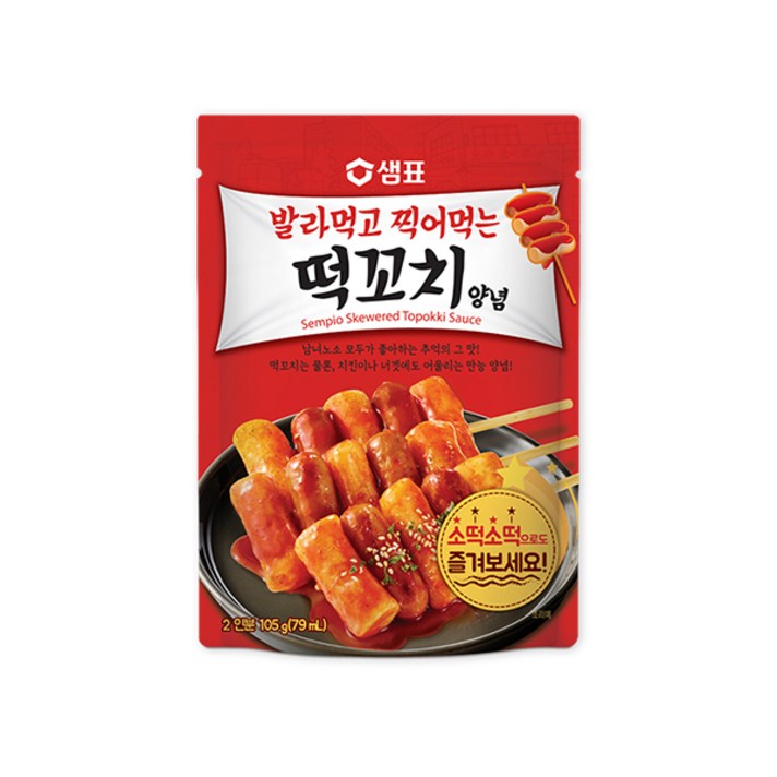 샘표 발라먹고 찍어먹는 떡꼬치 양념 105g, 4개