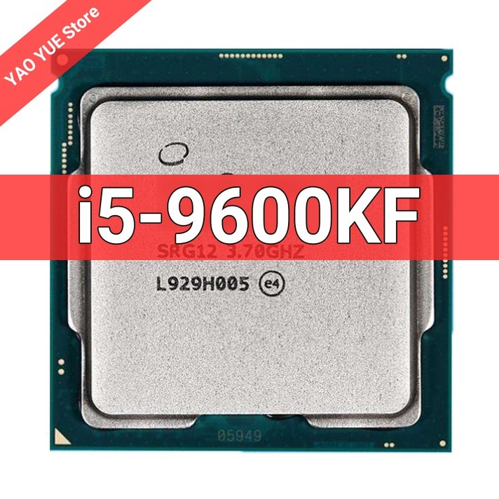 중고 i5-9600K i5 3.7 GHz 6 코어 스레드 CPU 프로세서 9M 95W LGA 1151, 한개옵션0