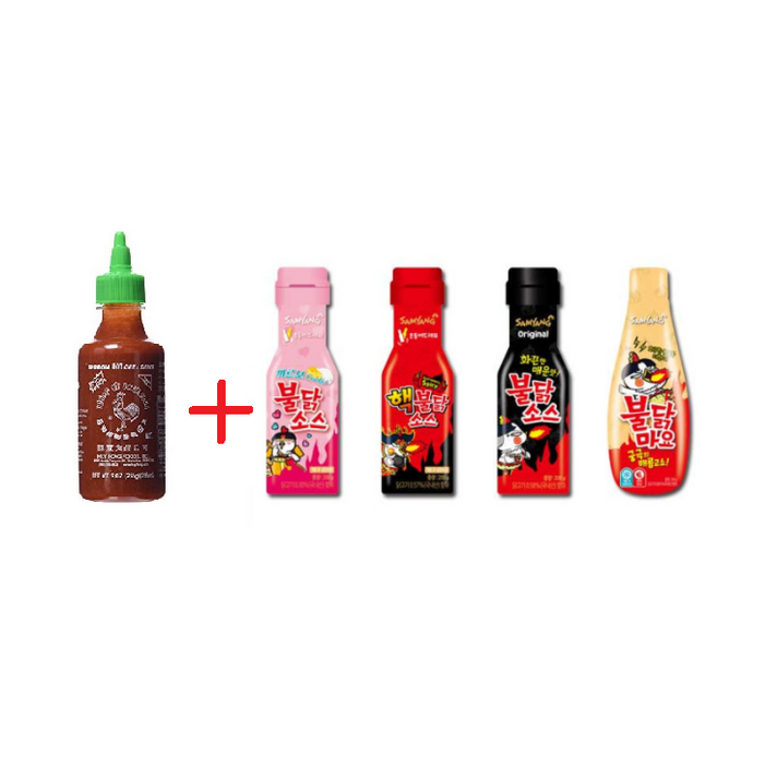 스리라차 소스 255g + 불닭 소스모음, 스리라차255g+핵불닭소스