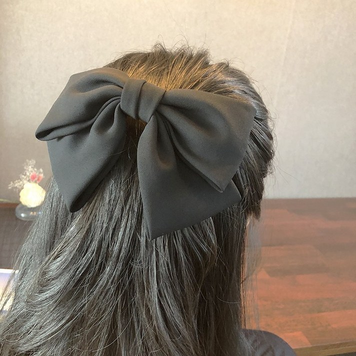 왕리본핀 청순 헤어핀 반머리핀 디어망고 리본머리핀 여리여리 여신 헤어