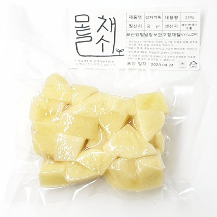 모들채소 햇감자 깍뚝썰기 150g 1팩, 감자깍뚝썰기 500g