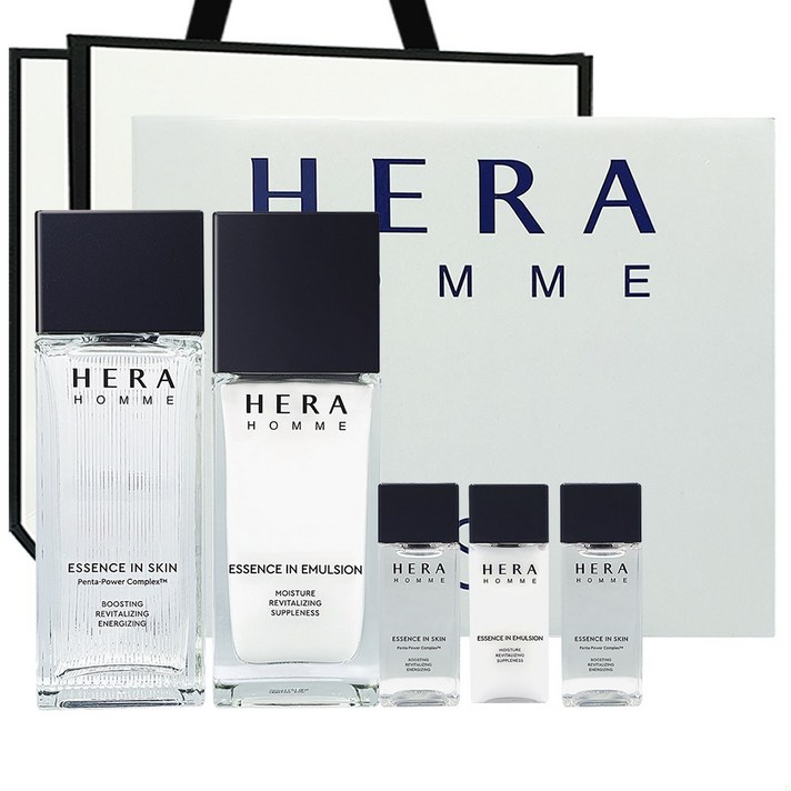헤라 옴므 기초 세트 스킨125ml 에멀전110ml 스킨20ml 스킨20ml 에멀전20ml 쇼핑백포함, 1세트