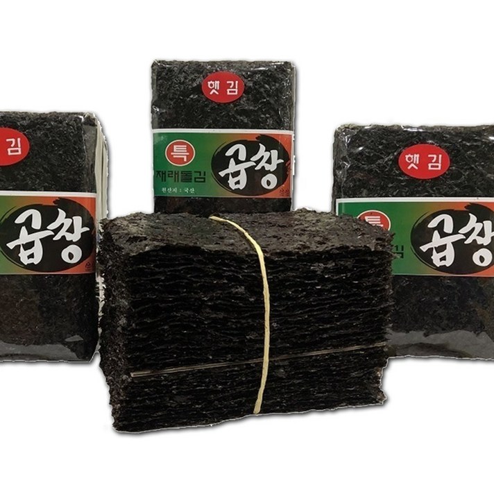 명화수산 화입 곱창김 100장, 400g, 1개