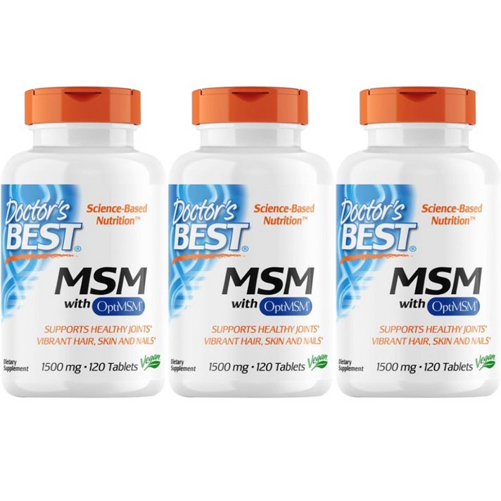 닥터스베스트 MSM 1500mg 타블렛, 120정, 3개