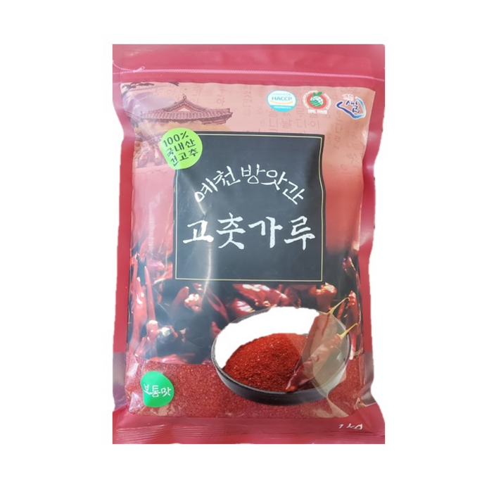 국내산 예천방앗간 고춧가루, 1kg, 2개