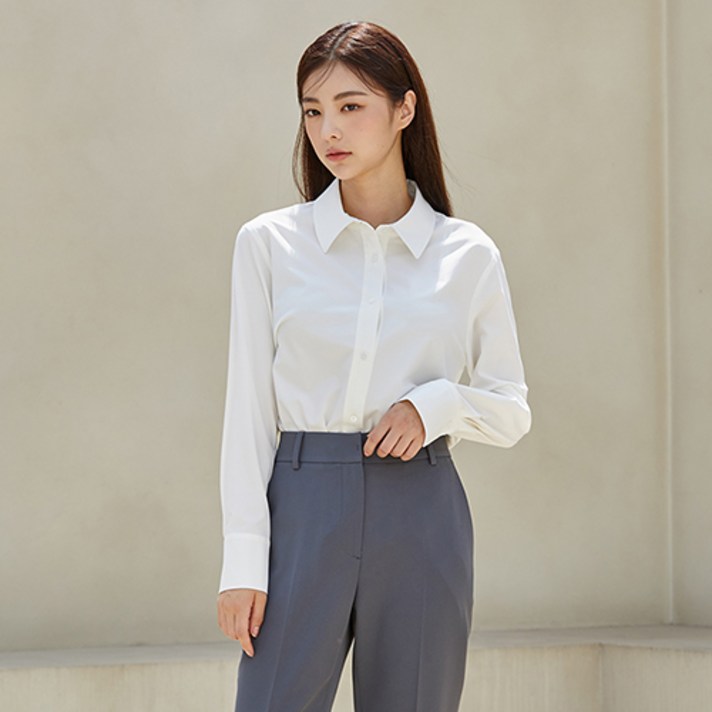 클라비스 링클프리 솔리드 셔츠