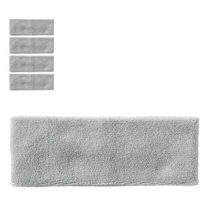 무인양품 MUJI 코튼 헤어 터번 슬림 5개 4550182926972, 그레이
