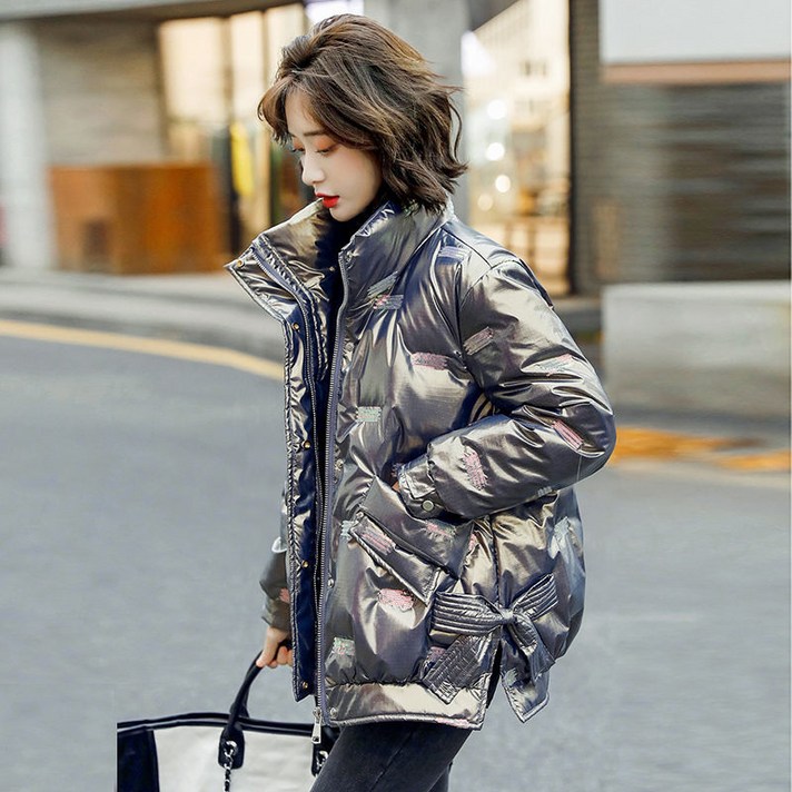 겨울여자숏패딩 패딩겨울 밝은 면 와이드 따뜻한 겨울신상