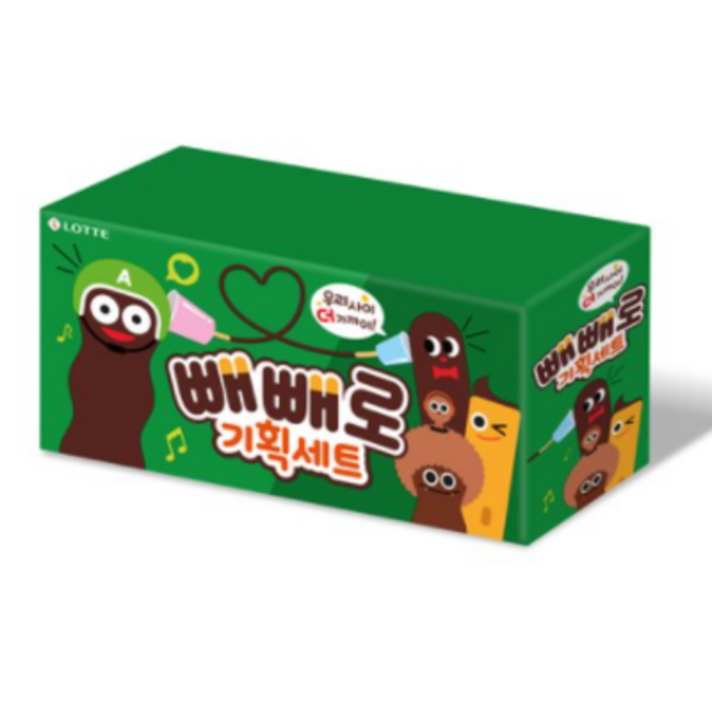 롯데제과 빼빼로 아몬드 기획패키지, 37g, 14개