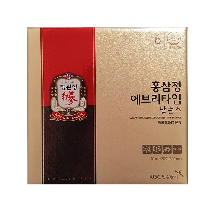 정관장 홍삼정 에브리타임 밸런스 + 쇼핑백, 10ml, 30포