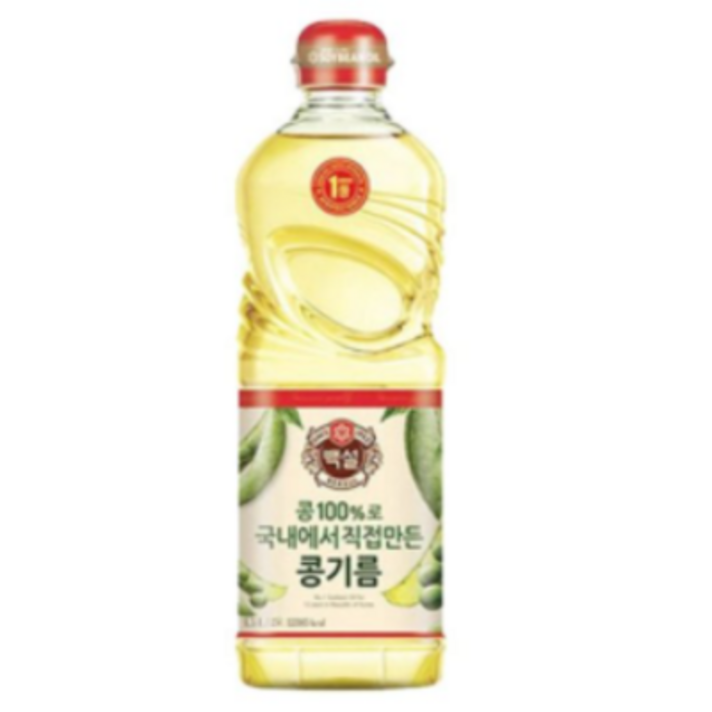 백설 콩기름, 1500ml, 4개