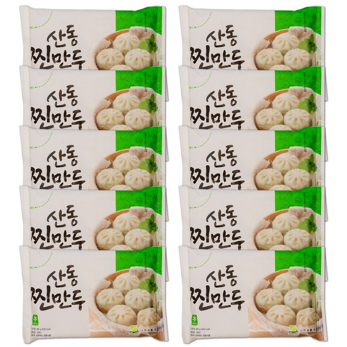 나래식품 산동 찐만두180gX10개, 180g, 1개