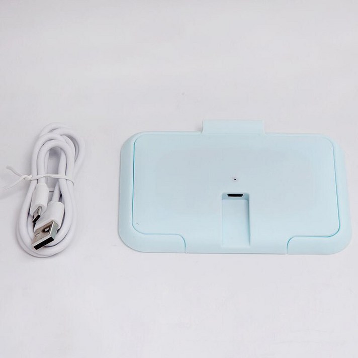 토탈언니네 USB 물티슈뚜껑캡 워머 히터 따뜻하게 데우기, 화이트