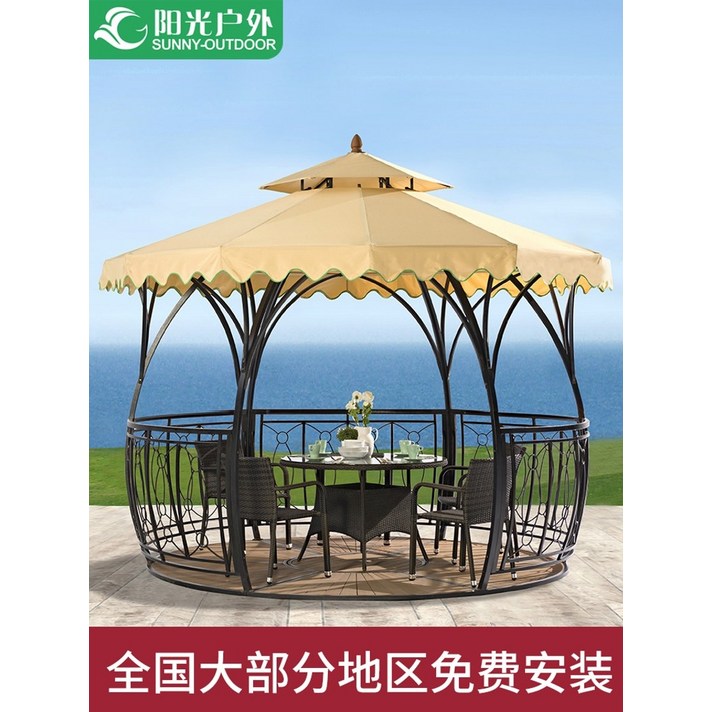 조립식 원두막 정자 파라솔 파고라 시스템 테라스 썬룸 선룸 옥상 테라스 업소용 정원 야외용 테이블 세트 전원주택 캐노피 루프탑 27, G704 상단 천