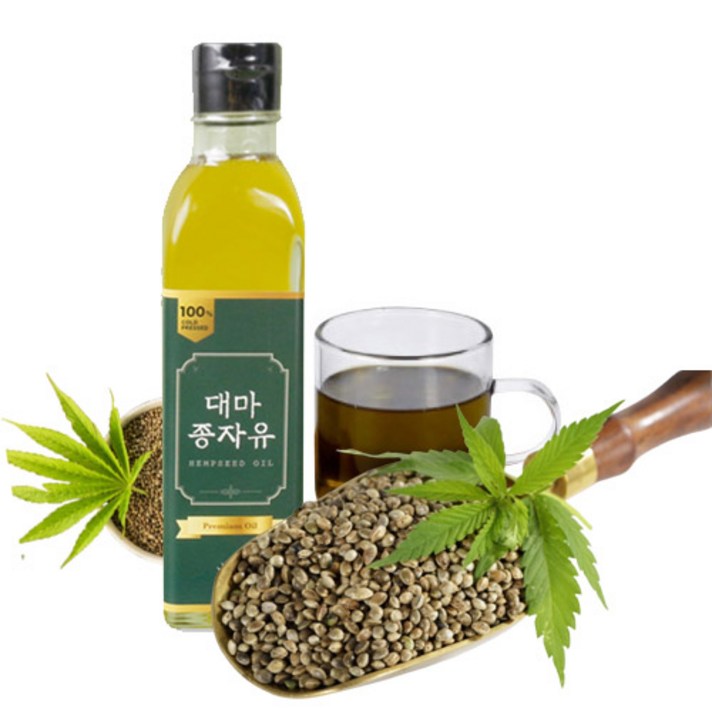 대마종자유 햄프씨드오일 대마종자오일 대마오일 대마씨유 대마유 100%, 180ml(180ml X 1개)