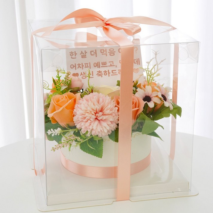 민트퐁퐁 완제품 반전 돈케이크 용돈박스 투명케이스 포함, 3. 피치(기본)