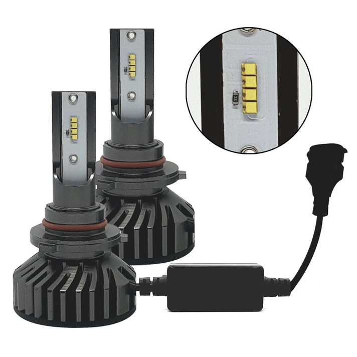 HCR 22000루멘 6500k LED헤드라이트 전조등 안개등 화물차24V호환 전차종호환 H1 H3 H4 H7 H8 9005 9006 881, 9005타입(H10/HB3호환), 1세트