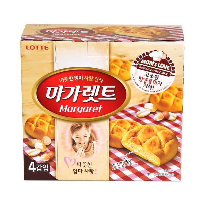 롯데제과 마가렛트 오리지날 1 056g (48입) 대용량, 264g, 48개입