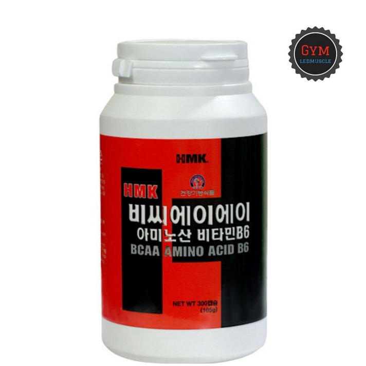 HMK 안전한 BCAA 아미노산 헬스보충제 300캡슐 100회분