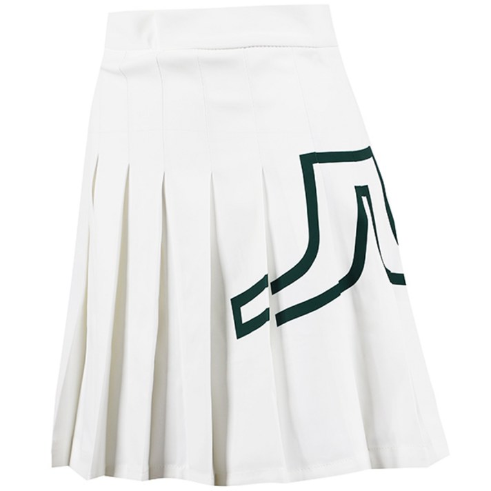 제이린드버그 여성 Golf Wear 스커트 NAOMI 화이트+그린 로고