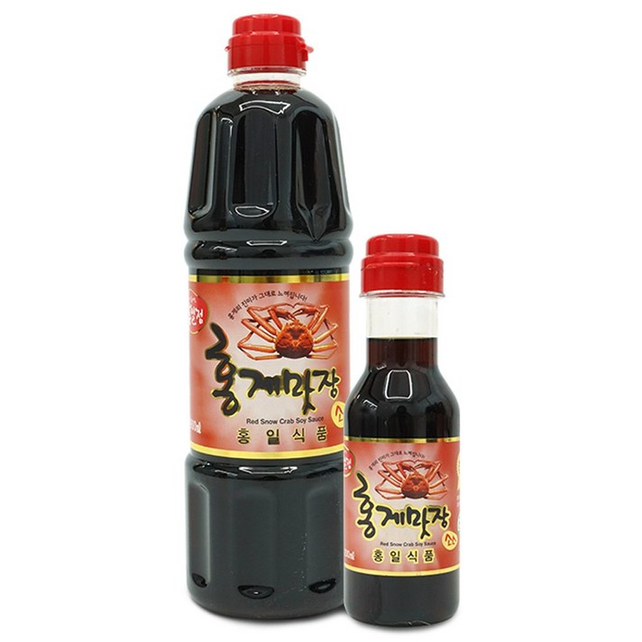 홍일식품 홍일점 홍게맛장소스 레드 900ml + 레드 200ml, 1세트