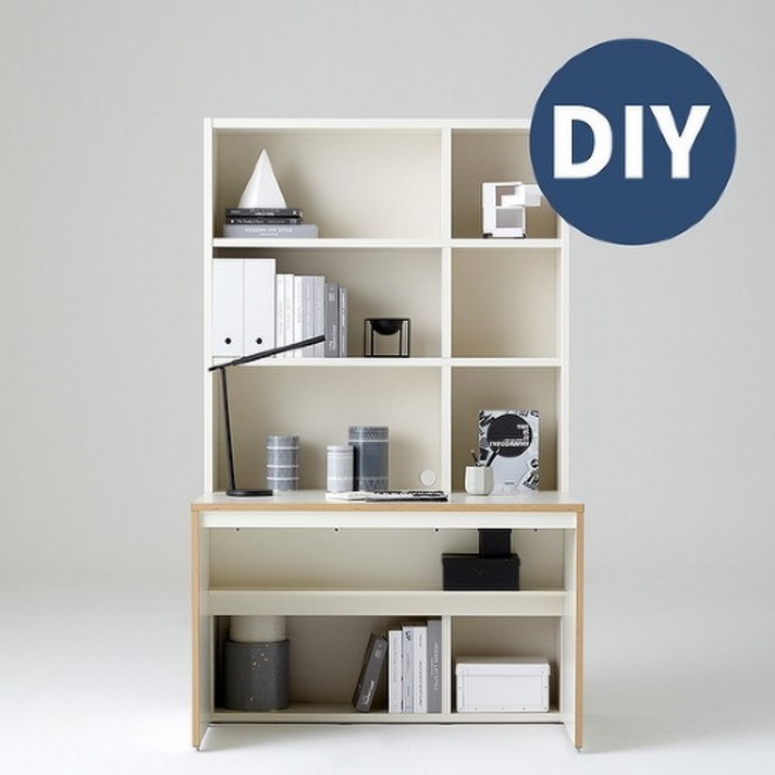 한샘(가구) 한샘 샘 전면책상세트 120cm 일반형 DIY, 크림화이트(A)