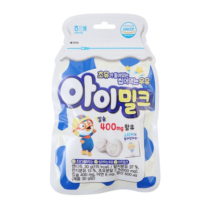 해태제과 아이 밀크 캔디, 27g, 24개입