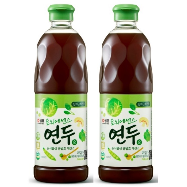 샘표 연두순860ml X 2개 업소용 대용량 최신제조