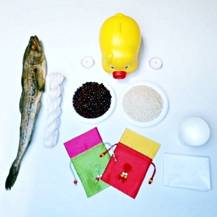 친집선 새차 자동차 고사 용품 세트 차량 자가용 차고사 패키지 고사상, 1개