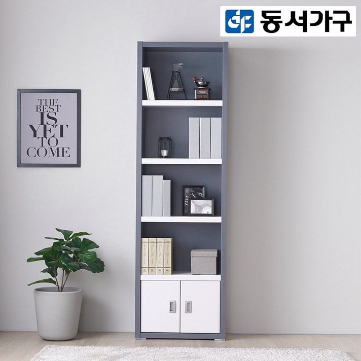 동서가구 켈리 600 5단 수납책장 DF918078, 메이플화이트