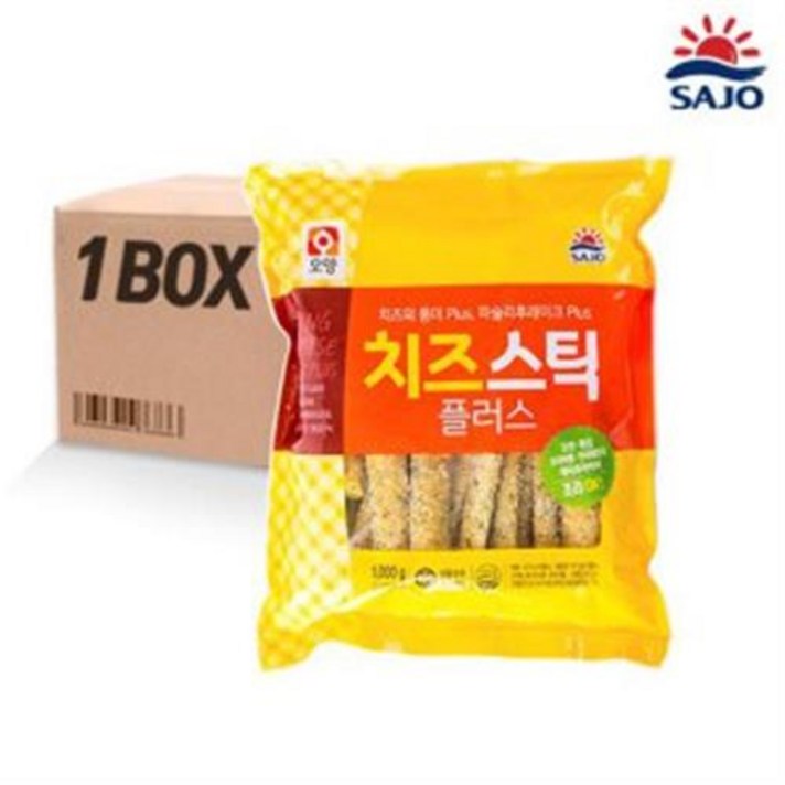 사조오양 치즈스틱 플러스 1kg 10입/냉동 간편조리튀김류