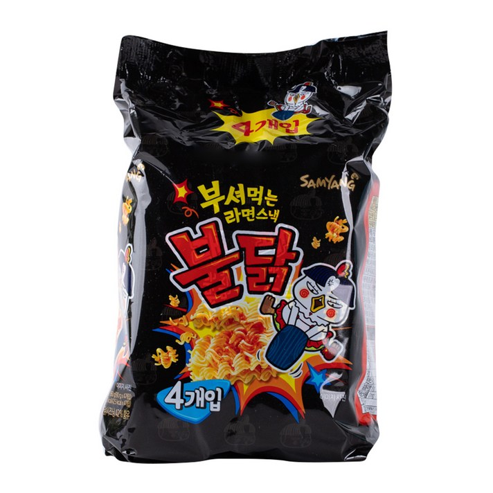삼양 부셔불닭 90g 4입 X 3 봉지과자